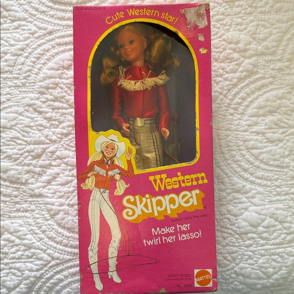 Mattel Other - Mattel Western Skipper Doll in Red and Silver